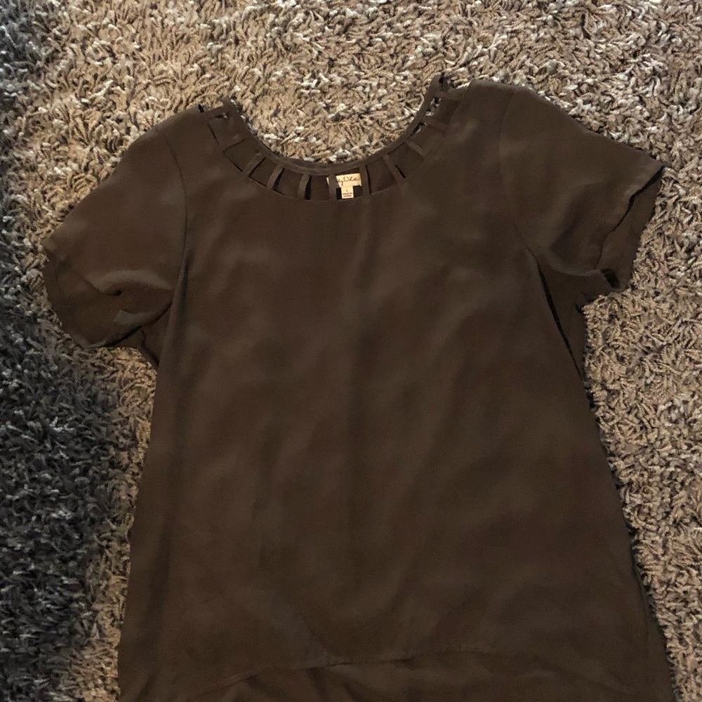 olive green blouse